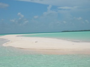 lingua di sabbia exuma caraibi