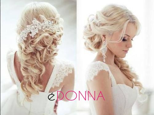 acconciatura capelli sciolti sposa