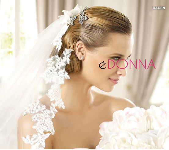 capello corto sposa velo