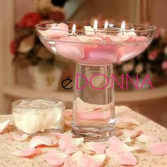 centrotavola matrimonio candele foto