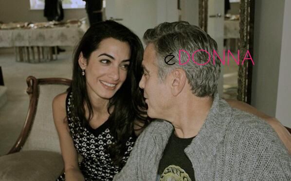 george e amal foto