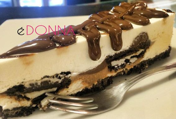 oreo cheesecake con nutella