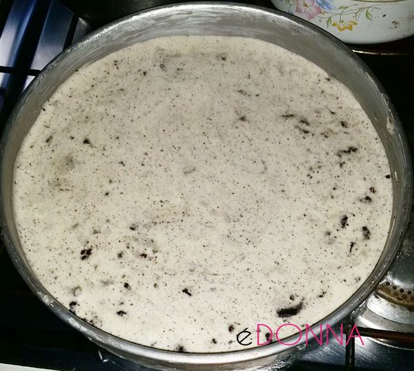 oreo chesecake base + crema