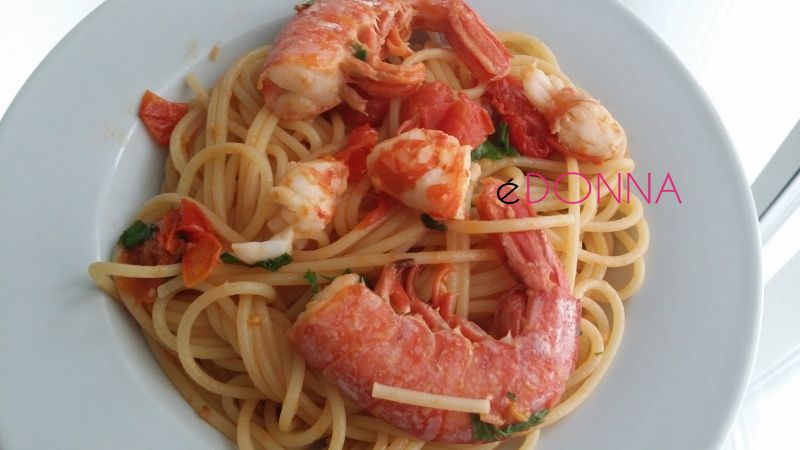 spagetti con i gamberi